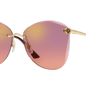 Cartier Woman Sunglass CT0398S-003 -  Frame color: Gold, Lens color: Purple