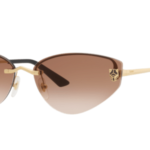 Cartier Woman Sunglass CT0431S -  Frame color: Gold, Lens color: Brown