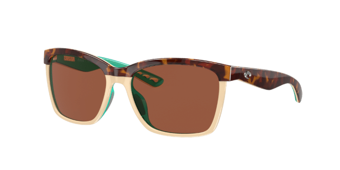 Costa Woman Sunglass 6S9053 Anaa -  Frame color: Shiny Retro Tort/Cream/Mint, Lens color: Copper