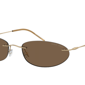 Giorgio Armani Woman Sunglass AR1508M -  Frame color: Matte Pale Gold, Lens color: Dark Brown