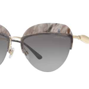 Giorgio Armani Woman Sunglass AR6061 -  Frame color: Striped Grey, Lens color: Grey Gradient