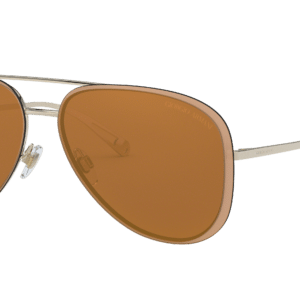 Giorgio Armani Woman Sunglass AR6084 -  Frame color: Pale Gold, Lens color: Brown Mirror Gold