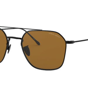 Giorgio Armani Man Sunglass AR6095T -  Frame color: Matte Black, Lens color: Brown