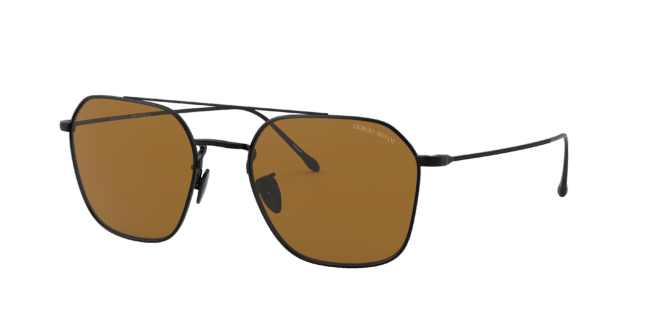 Giorgio Armani Man Sunglass AR6095T -  Frame color: Matte Black, Lens color: Brown