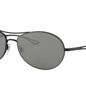 Giorgio Armani Man Sunglass AR6099 -  Frame color: Matte Black, Lens color: Grey Mirror Silver