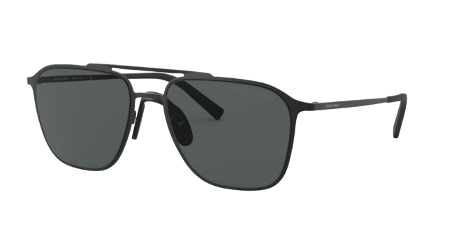 Giorgio Armani Man Sunglass AR6110 -  Frame color: Matte Black, Lens color: Grey