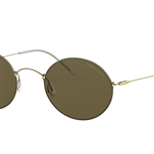 Giorgio Armani Man Sunglass AR6115T -  Frame color: Pale Gold, Lens color: Dark Brown