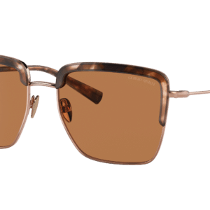 Giorgio Armani Woman Sunglass AR6126 -  Frame color: Rose Gold /Tortoise, Lens color: Brown