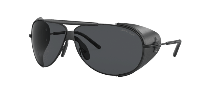 Giorgio Armani Man Sunglass AR6139Q -  Frame color: Matte Black, Lens color: Dark Grey