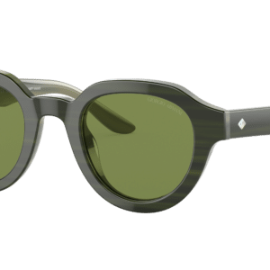 Giorgio Armani Woman Sunglass AR8172U -  Frame color: Bilayer Marble Green, Lens color: Green