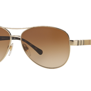 Burberry Woman Sunglass BE3080 -  Frame color: Light Gold, Lens color: Brown Gradient