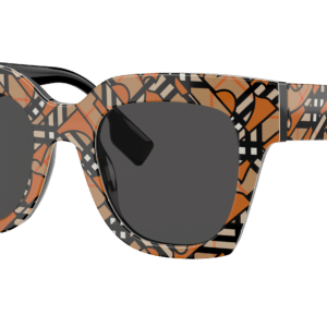 Burberry Woman Sunglass BE4382U -  Frame color: Orange, Lens color: Grey