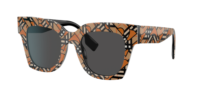 Burberry Woman Sunglass BE4382U -  Frame color: Orange, Lens color: Grey