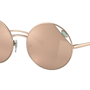 Bvlgari Woman Sunglass BV6159 -  Frame color: Pink Gold, Lens color: Clear Mirror Real Rose Gold