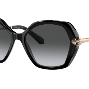 Bvlgari Woman Sunglass BV8241KB -  Frame color: Black On Transparent Grey, Lens color: Polar Grey Gradient