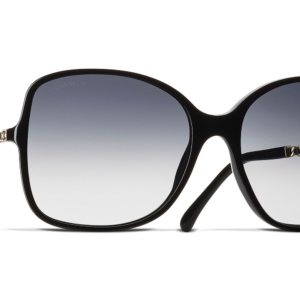 Chanel Woman Sunglass Square Sunglasses CH5210Q -  Frame color: Black, Lens color: Grey