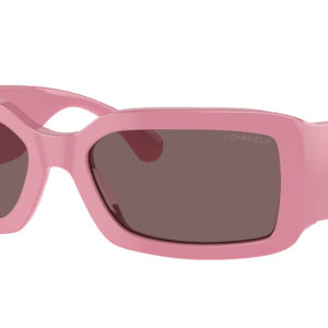 Chanel Woman Sunglass Rectangle Sunglasses CH5526 -  Frame color: Pink, Lens color: Violet