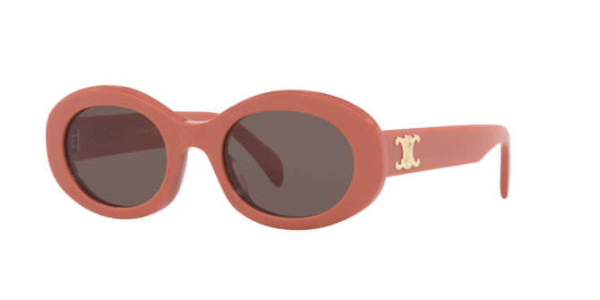 Celine Woman Sunglass Triomphe CL40194U -  Frame color: Pink, Lens color: Grey