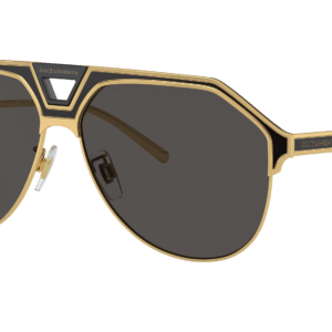 Dolce and Gabbana Man Sunglass DG2257 -  Frame color: Gold/Matte Black, Lens color: Dark Grey