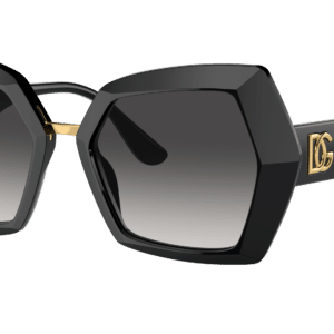 Dolce and Gabbana Woman Sunglass DG4377 -  Frame color: Black, Lens color: Light Grey Gradient Black