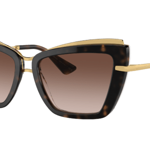 Dolce and Gabbana Woman Sunglass DG4472 -  Frame color: Havana On White Barrow, Lens color: Gradient Brown