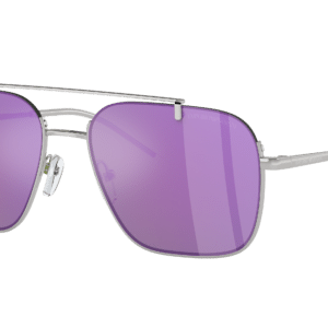 Emporio Armani Man Sunglass EA2150 -  Frame color: Shiny Silver, Lens color: Grey Mirror Violet