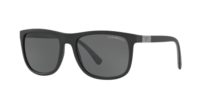 Emporio Armani Man Sunglass EA4079 -  Frame color: Matte Black, Lens color: Grey