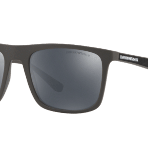 Emporio Armani Man Sunglass EA4097 -  Frame color: Matte Brown, Lens color: Mirror Black