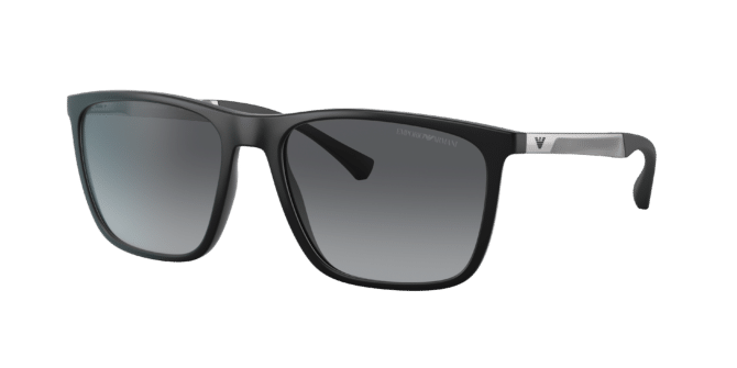 Emporio Armani Man Sunglass EA4150 -  Frame color: Matte Black, Lens color: Polar Gradient Grey