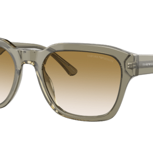 Emporio Armani Man Sunglass EA4175 -  Frame color: Shiny Transparent Green, Lens color: Gradient Brown