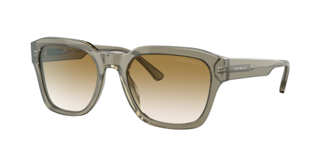 Emporio Armani Man Sunglass EA4175 -  Frame color: Shiny Transparent Green, Lens color: Gradient Brown