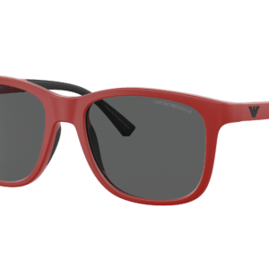 Emporio Armani Unisex Sunglass EA4184 Kids -  Frame color: Matte Red, Lens color: Dark Grey