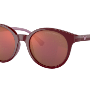 Emporio Armani Unisex Sunglass EA4185 Kids -  Frame color: Shiny Red, Lens color: Dark Violet Mirror Red