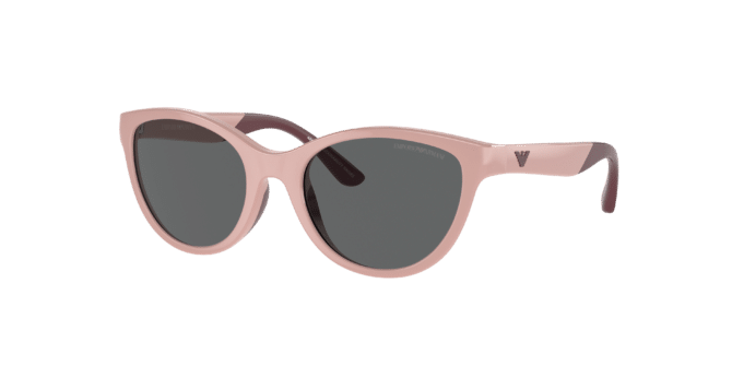 Emporio Armani Unisex Sunglass EK4003 Kids -  Frame color: Shiny Pink, Lens color: Dark Grey