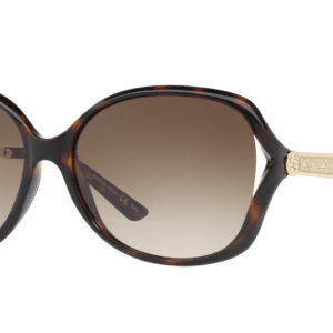 Gucci Unisex Sunglass GG0076S -  Frame color: Tortoise, Lens color: Brown