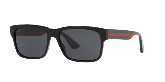 Gucci Man Sunglass GG0340S -  Frame color: Black, Lens color: Grey