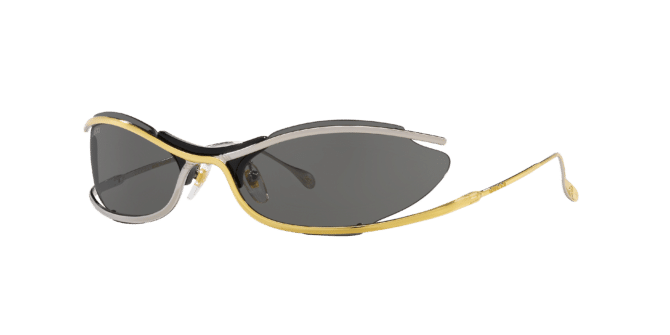 Gucci Man Sunglass GG1487S-001 -  Frame color: Gold, Lens color: Grey