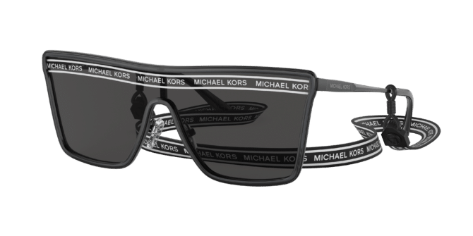 Michael Kors Woman Sunglass MK1116 Tucson -  Frame color: Black, Lens color: Dark Grey/White Logo