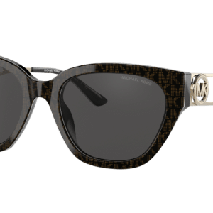 Michael Kors Woman Sunglass MK2154 Lake Como -  Frame color: Brown Signature Pvc, Lens color: Dark Grey Solid