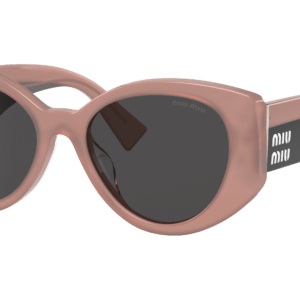 Miu Miu Woman Sunglass MU 03WS -  Frame color: Pink Opal, Lens color: Dark Grey