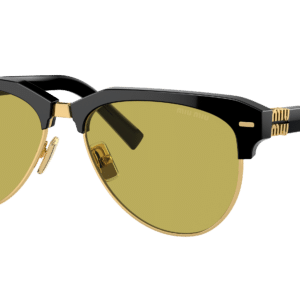 Miu Miu Woman Sunglass MU 09ZS -  Frame color: Black, Lens color: Olive Green