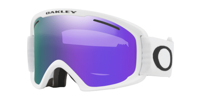 Oakley Unisex Sunglass OO7112 O-Frame 2.0 PRO XL Snow Goggles -  Frame color: Matte White, Lens color: Violet Iridium