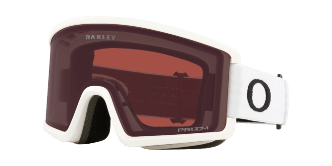 Oakley Unisex Sunglass OO7120 Target Line L Snow Goggles -  Frame color: Matte White, Lens color: Prizm Snow Dark Grey