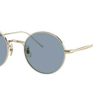 Oliver Peoples Unisex Sunglass OV1293ST G. Ponti-3 -  Frame color: Soft Gold, Lens color: Cobalto