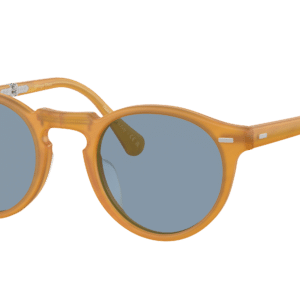 Oliver Peoples Unisex Sunglass OV5456SU Gregory Peck 1962 -  Frame color: Semi-Matte Amber Tortoise, Lens color: Cobalto