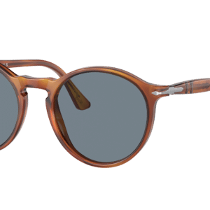 Persol Unisex Sunglass PO3285S -  Frame color: Terra Di Siena, Lens color: Light Blue