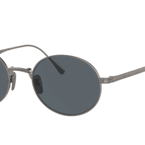 Persol Unisex Sunglass PO5001ST -  Frame color: Pewter, Lens color: Blue