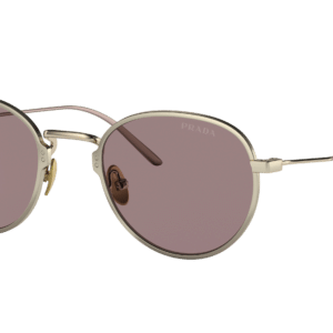 Prada Man Sunglass PR 53WS -  Frame color: Gold, Lens color: Light Purple Brown