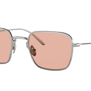 Prada Woman Sunglass PR 54WS -  Frame color: Satin Titanium, Lens color: Dark Pink