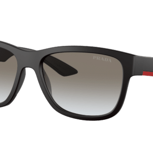 Prada Linea Rossa Man Sunglass PS 03QS Lifestyle -  Frame color: Black Rubber, Lens color: Grey Gradient